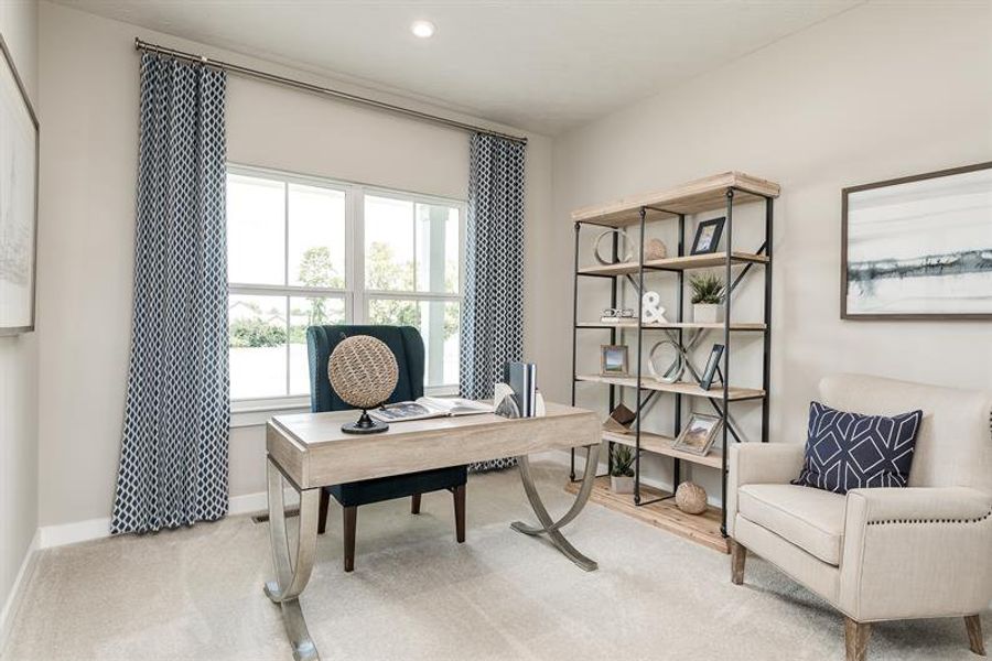 Furnished interior view inside a new home in The Retreat at Bridle Creek, White House (Image 6).