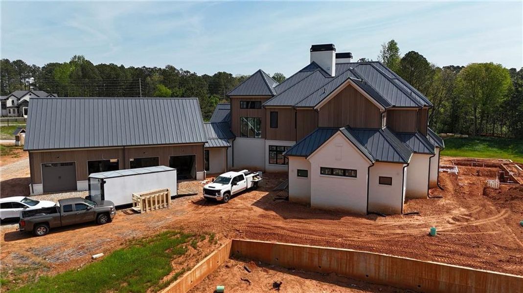 In-progress construction of a new home in , Milton, GA (Image 14).