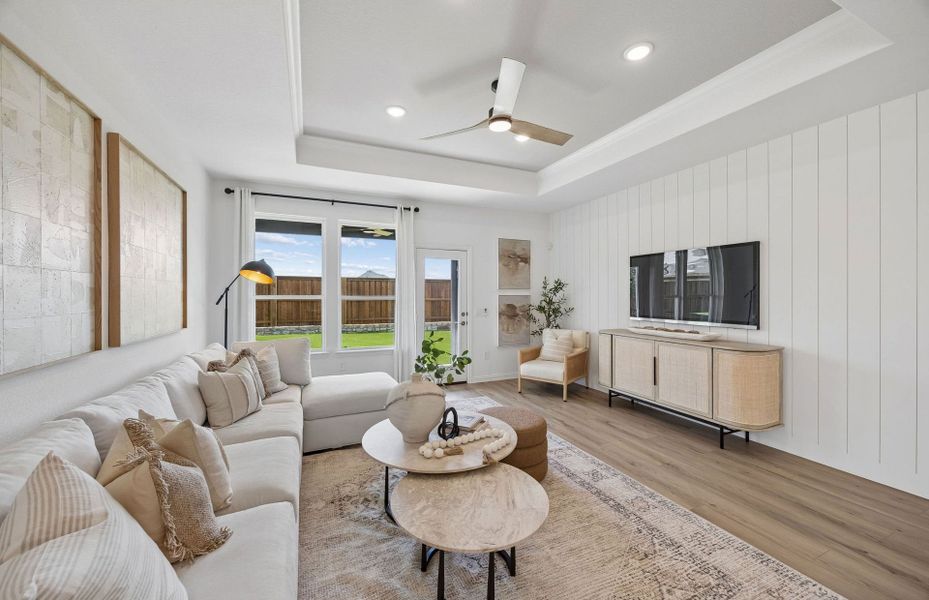 Representative furnished interior of a home built from the Emory by Pulte Homes in Wilson Creek Meadows, Celina (Image 19).