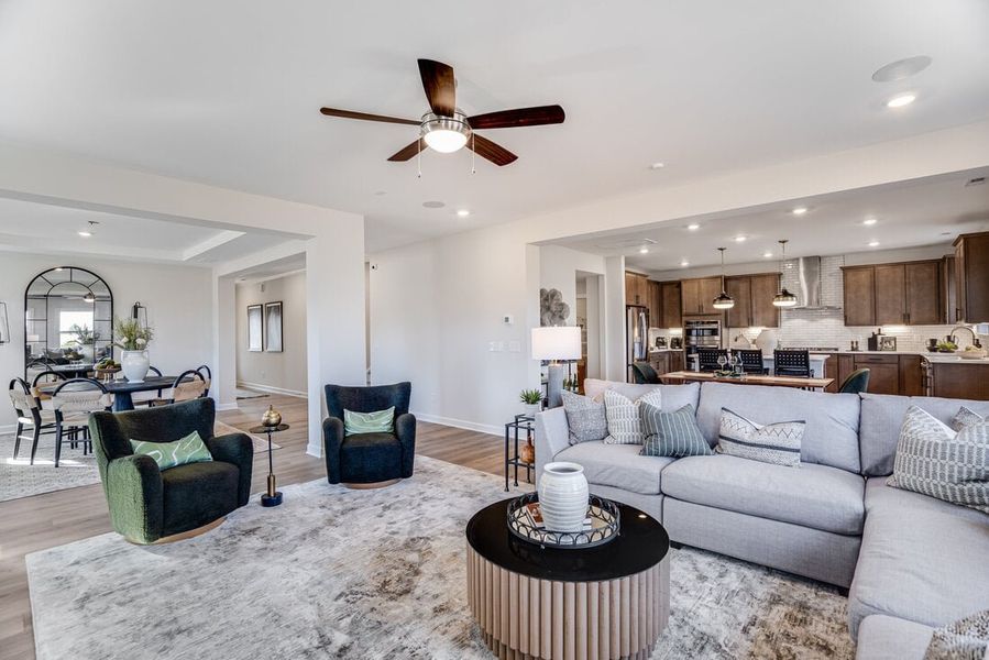 Furnished interior view inside a new home in Silverstone, Knightdale (Image 9).