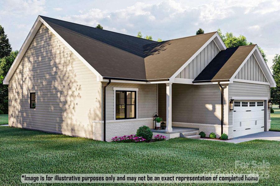 Front exterior of a new home in , Jonesville, NC, highlighting curb appeal (Image 2). Front exterior of a new home in , Jonesville, NC, highlighting curb appeal (Image 2).