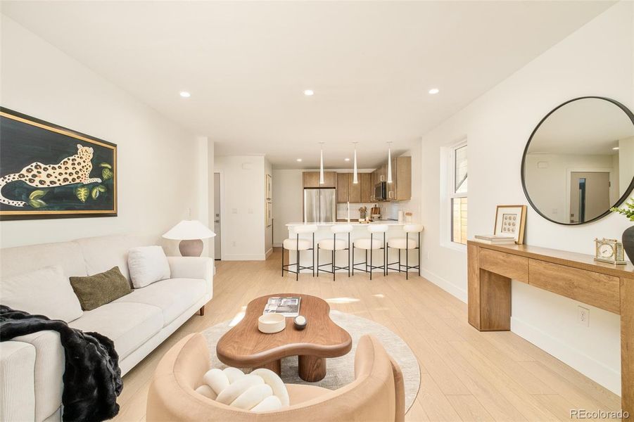 Furnished interior view inside a new home in , Denver (Image 6).