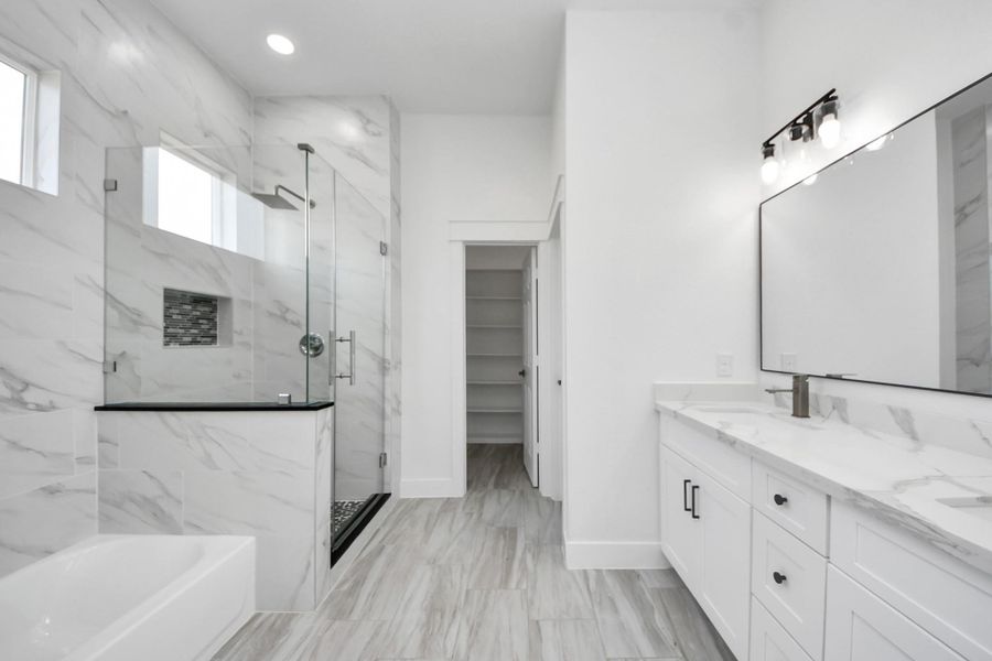 Furnished interior view inside a new home in , La Porte (Image 11). Furnished interior view inside a new home in , La Porte (Image 11).