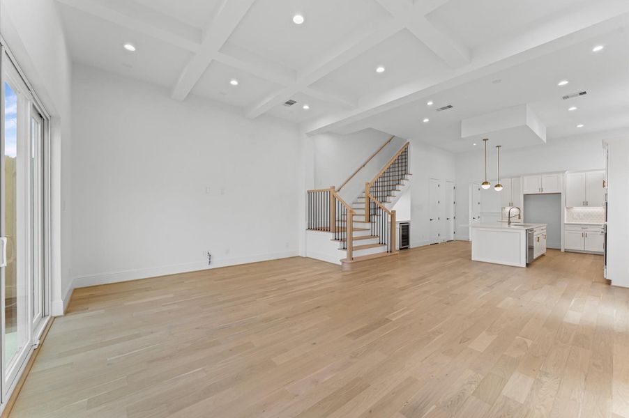 Open-concept living area. *Previous Brownstone Living project, selections and floor plans may vary.*