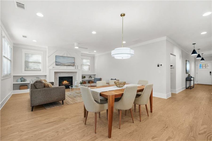 Furnished interior view inside a new home in , Atlanta (Image 17).