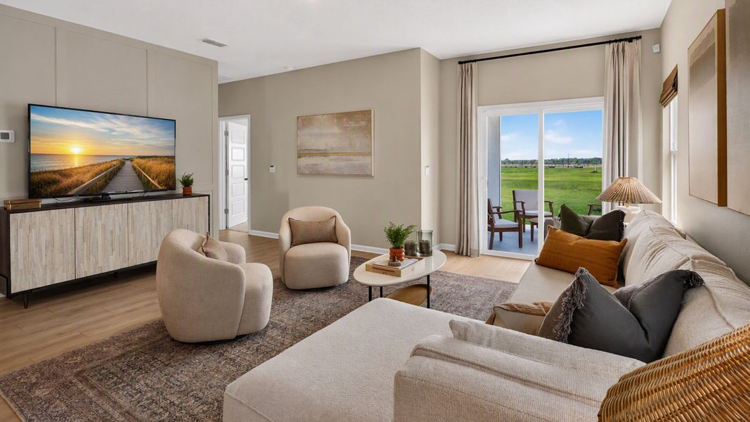 Furnished interior view inside a new home in Copes Landing, Jacksonville (Image 10).