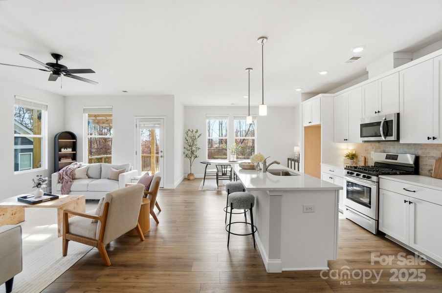 Furnished interior view inside a new home in , Cramerton (Image 17).