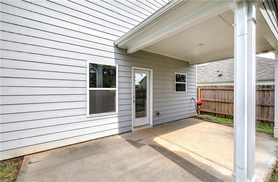 Exterior details and patio area of a home in , Cartersville (Image 3).