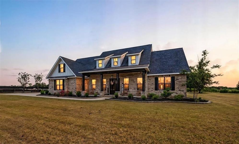 Front exterior of a new home in , Kathleen, GA, highlighting curb appeal (Image 22).