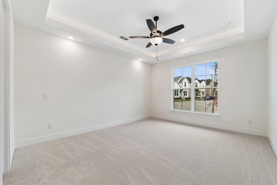 Representative unfurnished interior of a home built from the Leona by Landon Homes in Fields - East Village, Frisco (Image 23). Representative unfurnished interior of a home built from the Leona by Landon Homes in Fields - East Village, Frisco (Image 23).