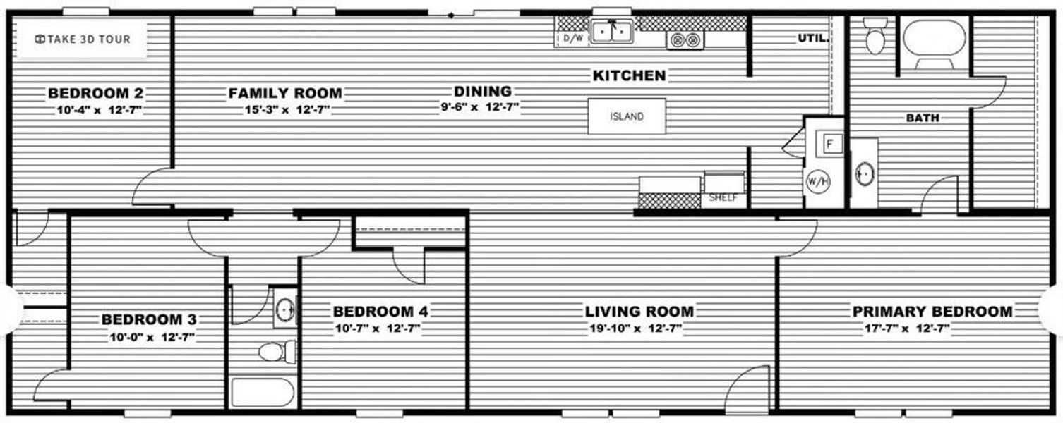 2D floor plan layout of this home in , Dawsonville, GA (Image 6).