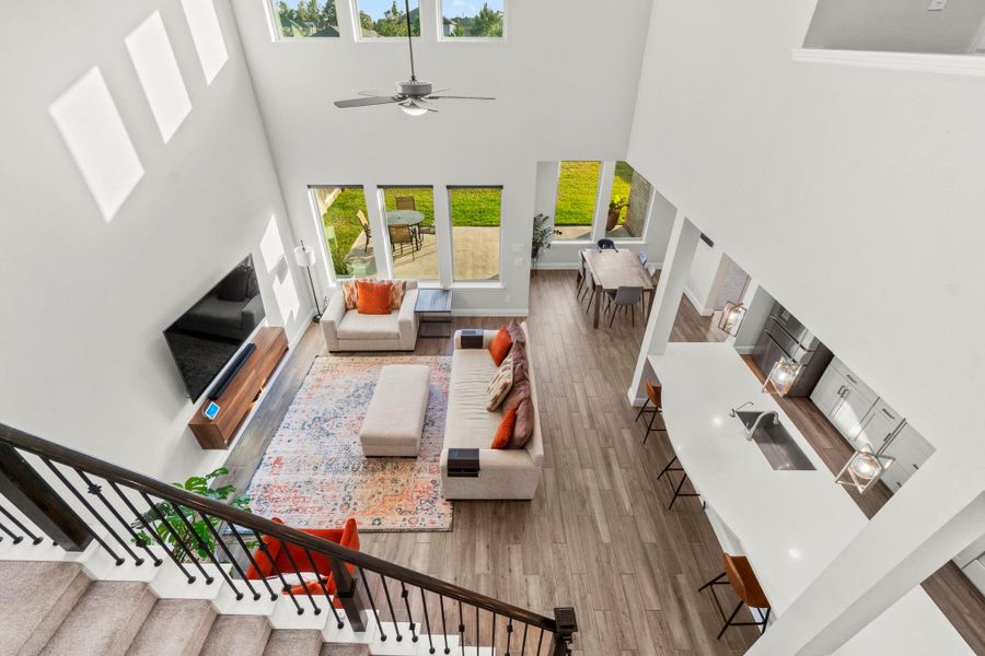 View of the beautiful downstairs and the very functional floorplan.