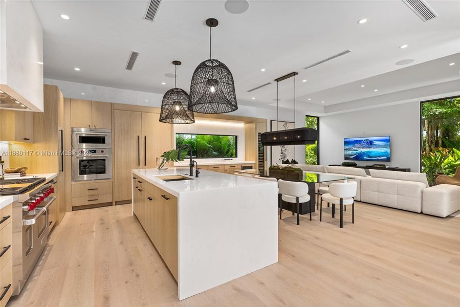 Furnished interior view inside a new home in , Miami (Image 35).