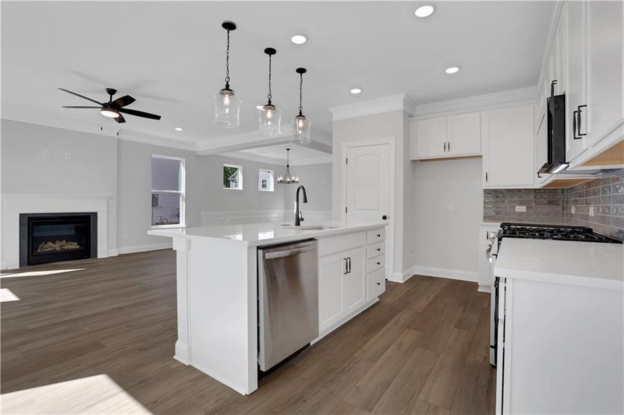 Furnished interior view inside a new home in Villas at Dawsonville, Dawsonville (Image 11).