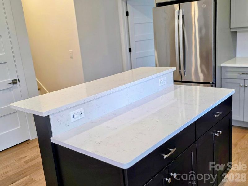 Dining area with door to deck