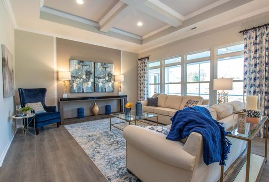 Representative furnished interior of a home built from the Brodrick by True Homes in Heritage Hall, Statesville (Image 7).