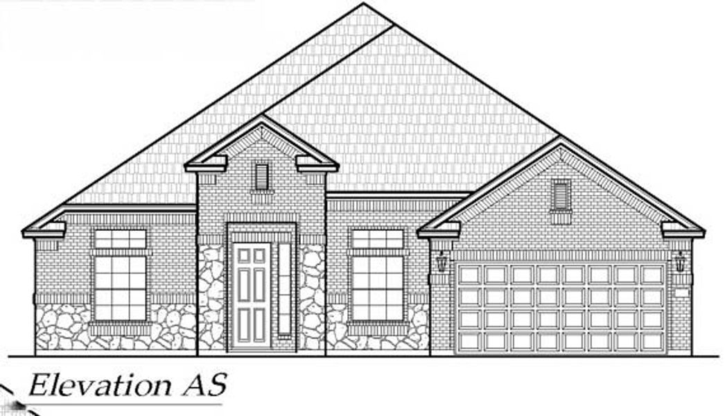Exterior rendering of this home design in Lakeview Heights, Azle, TX (Image 25).