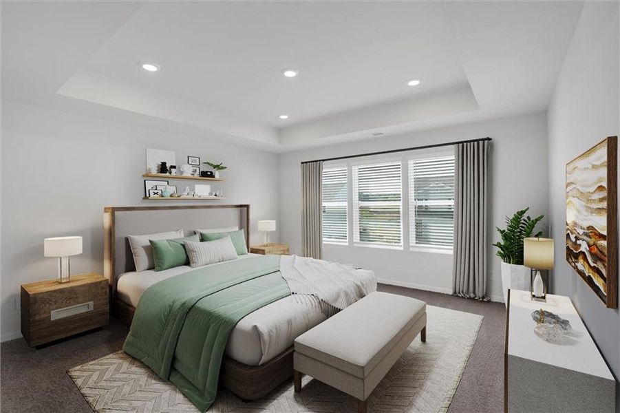 Furnished interior view inside a new home in Salacoa, Calhoun (Image 8).