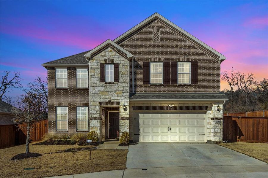 Front exterior of a new home in , Fort Worth, TX, highlighting curb appeal (Image 1). Front exterior of a new home in , Fort Worth, TX, highlighting curb appeal (Image 1).