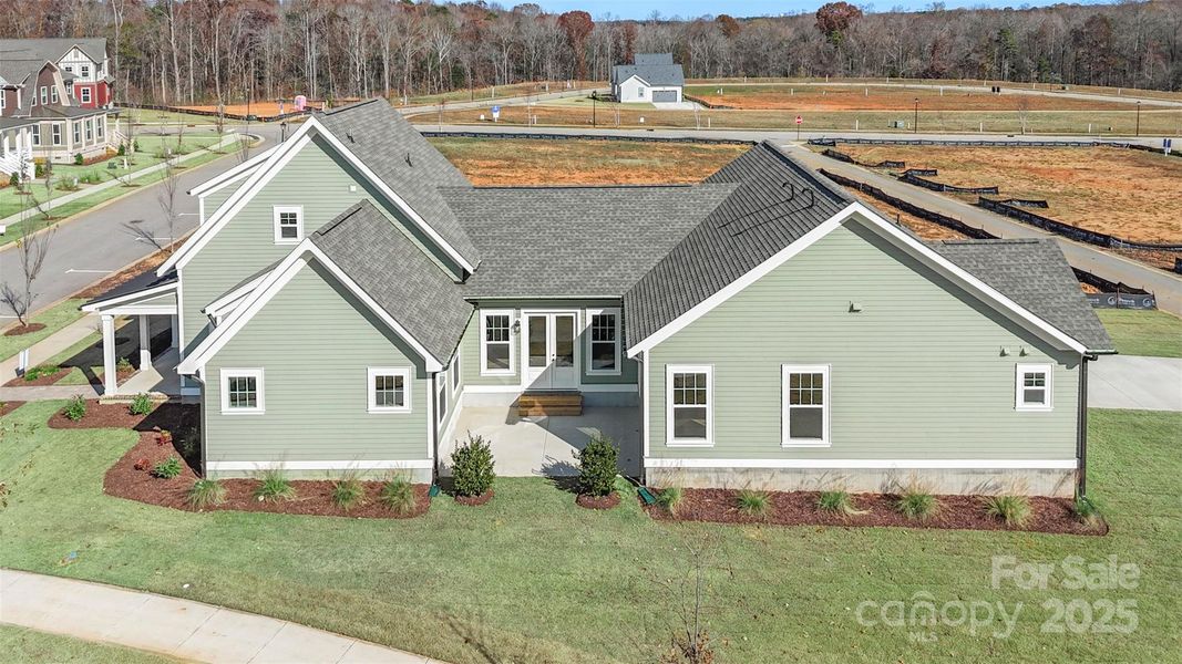 Front exterior of a new home in Riverwalk, Rock Hill, SC, highlighting curb appeal (Image 2).