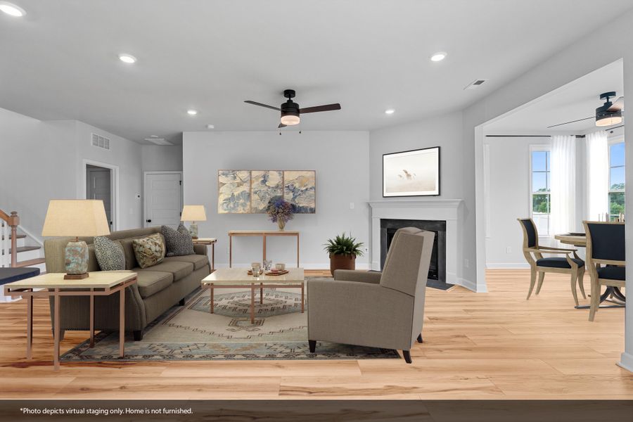 Furnished interior view inside a new home in Fieldstone, Lexington (Image 6).