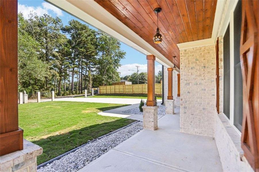 Exterior details and patio area of a home in , Lilburn (Image 44). Exterior details and patio area of a home in , Lilburn (Image 44).