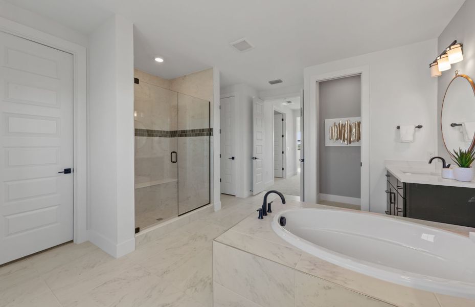 Owner's bath with walk-in shower