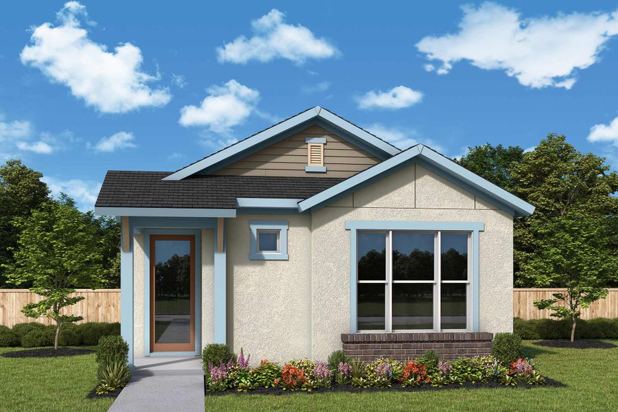 Representative exterior photo of a completed home built from the The Seaback by David Weekley Homes in Laureate Park at Lake Nona - Garden Series, Orlando, FL (Image 2). Representative exterior photo of a completed home built from the The Seaback by David Weekley Homes in Laureate Park at Lake Nona - Garden Series, Orlando, FL (Image 2).