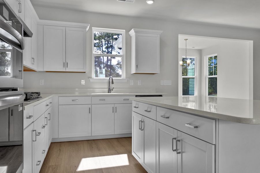 Furnished interior view inside a new home in Grand Park, Leland (Image 8). Furnished interior view inside a new home in Grand Park, Leland (Image 8).