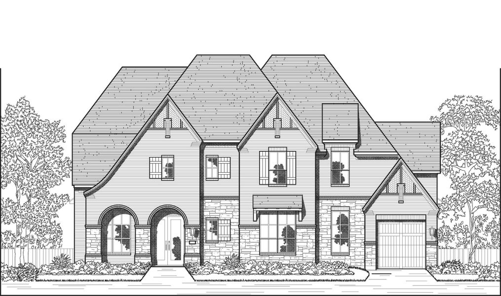 Representative rendering of the exterior for the Lucca Plan by Highland Homes (Image 4).