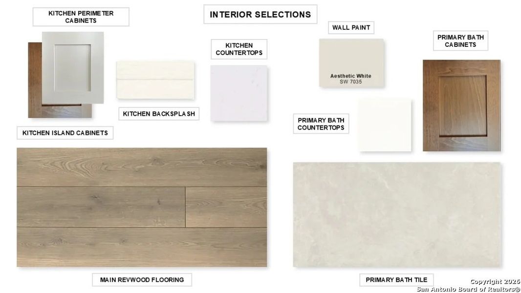 Sample of building materials used in homes in Cibolo Valley Heights 65', Cibolo (Image 3).