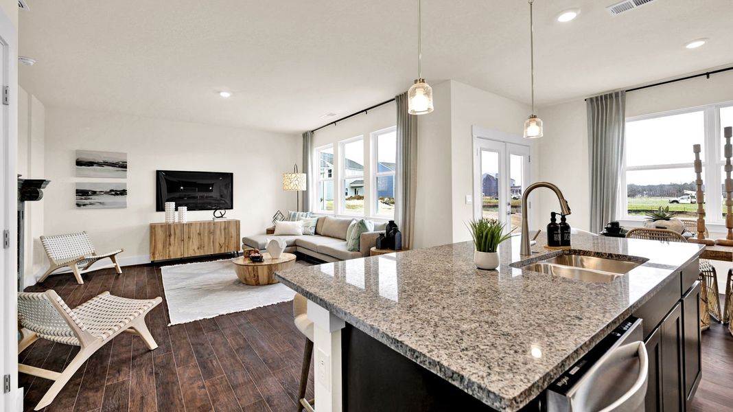 Representative furnished interior of a home built from the Darwin by D.R. Horton in Harbor Crest, Ooltewah (Image 13).