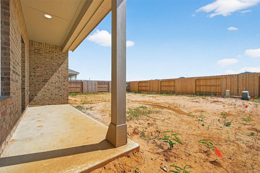 Exterior details and patio area of a home in Cypress Green, Hockley (Image 3).