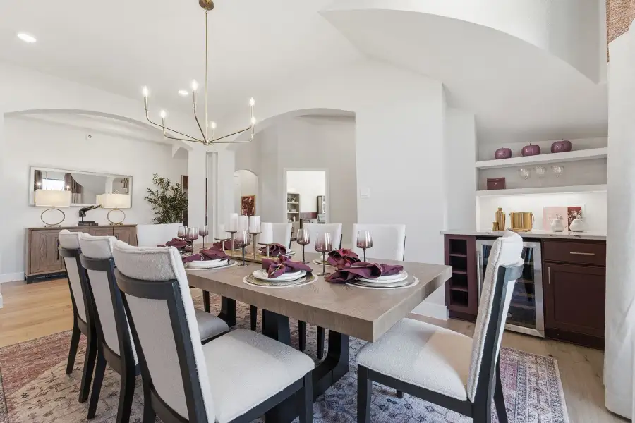 Representative furnished interior of a home built from the Laguna III by CastleRock Communities in Lakesong, Grand Prairie (Image 12).
