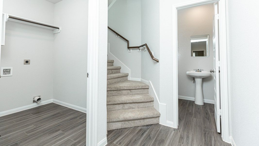 Laundry Room and Powder Bathroom