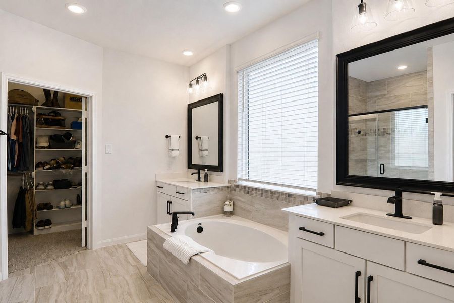 Furnished interior view inside a new home in , Houston (Image 12).
