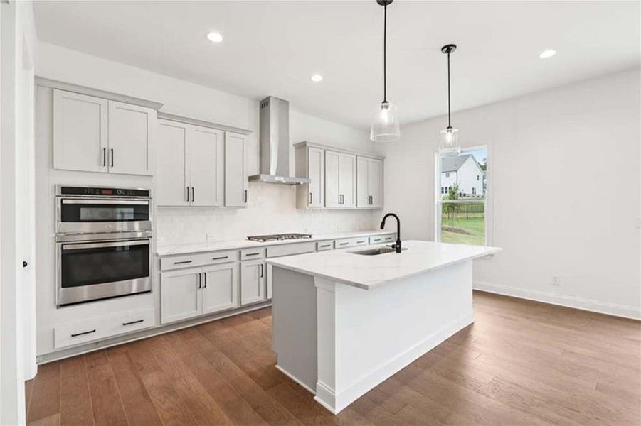 Furnished interior view inside a new home in East Harbor II at Chestatee, Dawsonville (Image 11).