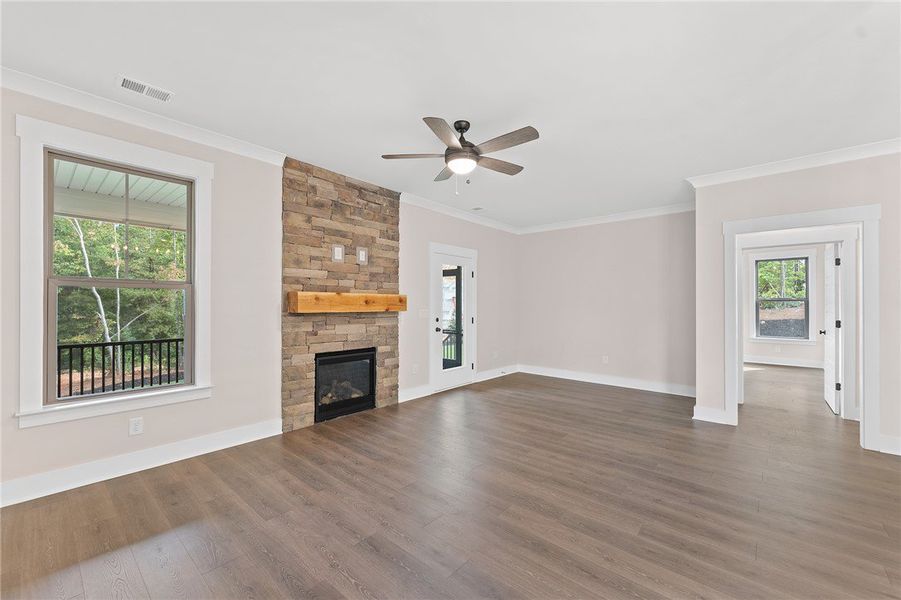 Images of a different home with a similar floor pl