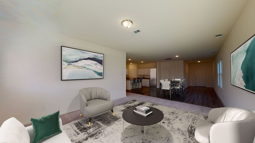 Representative furnished interior of a home built from the Pioneer by Starlight Homes in Sunrise at Arbor Ridge, La Vergne (Image 7).