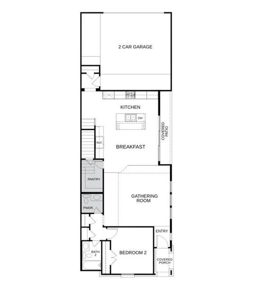 Structural options added include: first floor powder room, sliding glass doors to patio, walk-in shower at Primary Bath, wet bar upstairs.