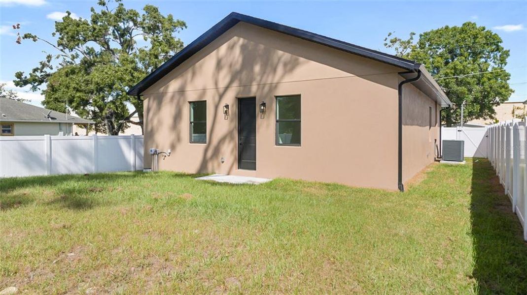 Exterior details and patio area of a home in , Tampa (Image 22). Exterior details and patio area of a home in , Tampa (Image 22).