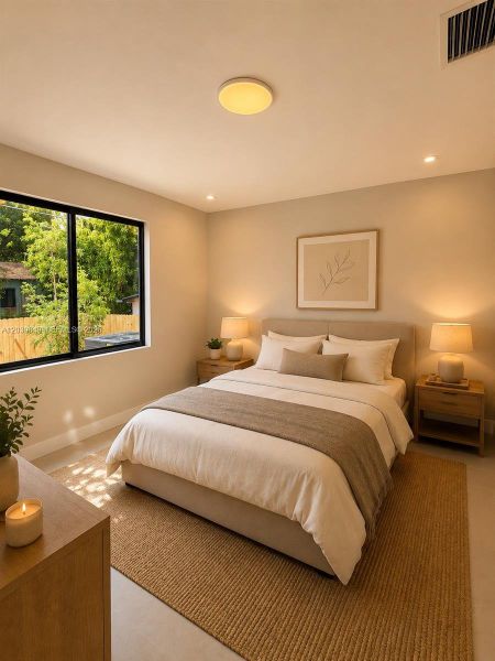 Furnished interior view inside a new home in , Miami (Image 9). Furnished interior view inside a new home in , Miami (Image 9).
