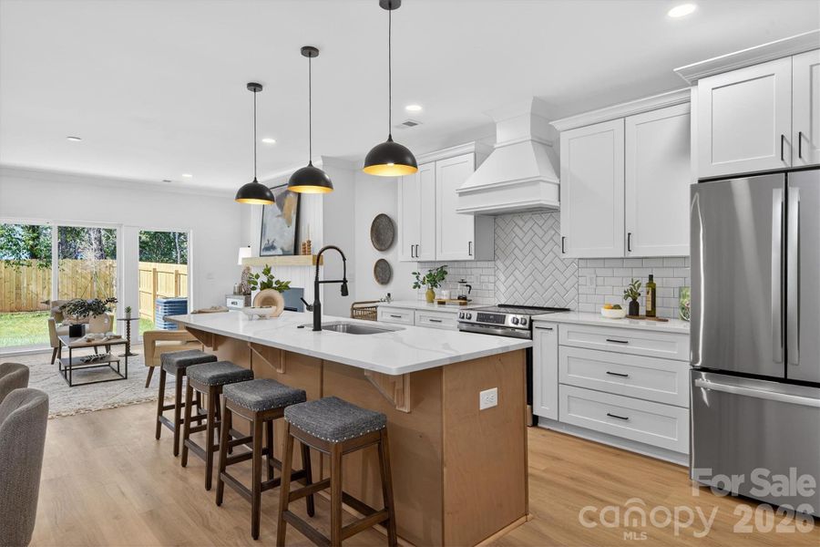 Furnished interior view inside a new home in , Charlotte (Image 16).