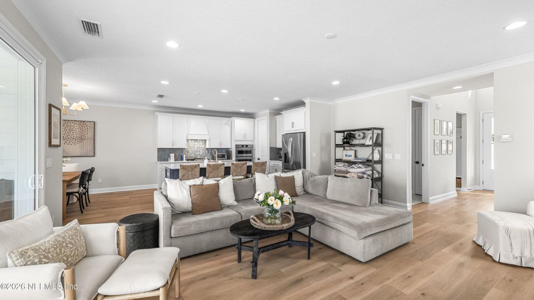 Furnished interior view inside a new home in Settler's Landing at Nocatee, Ponte Vedra (Image 5).