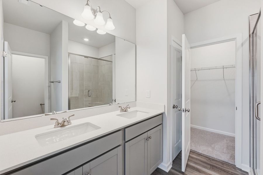 Furnished interior view inside a new home in Nichols Landing, Charlotte (Image 16).