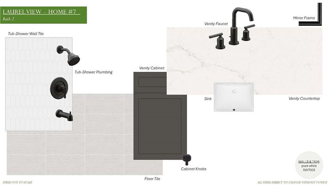 Sample of building materials used in homes in Laurel View, Suwanee (Image 52).