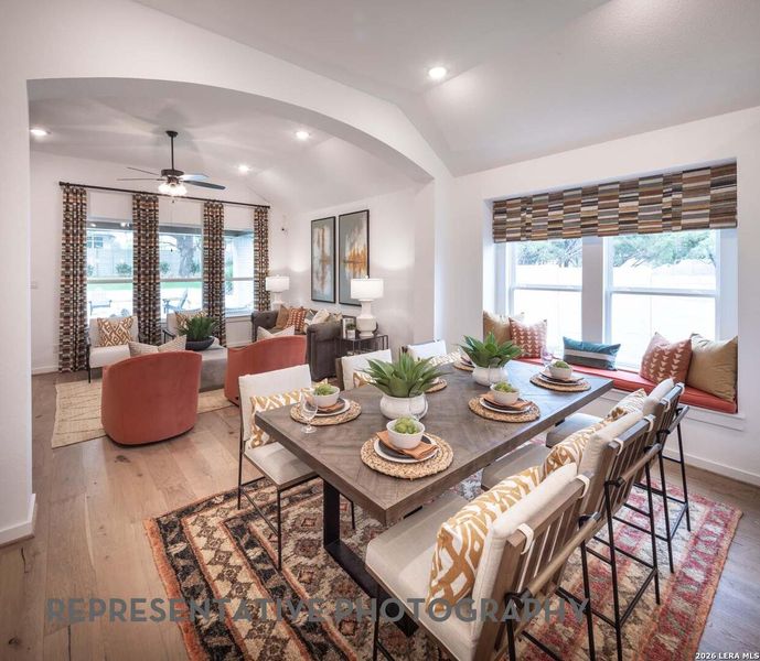 Furnished interior view inside a new home in Prominence, San Antonio (Image 32).