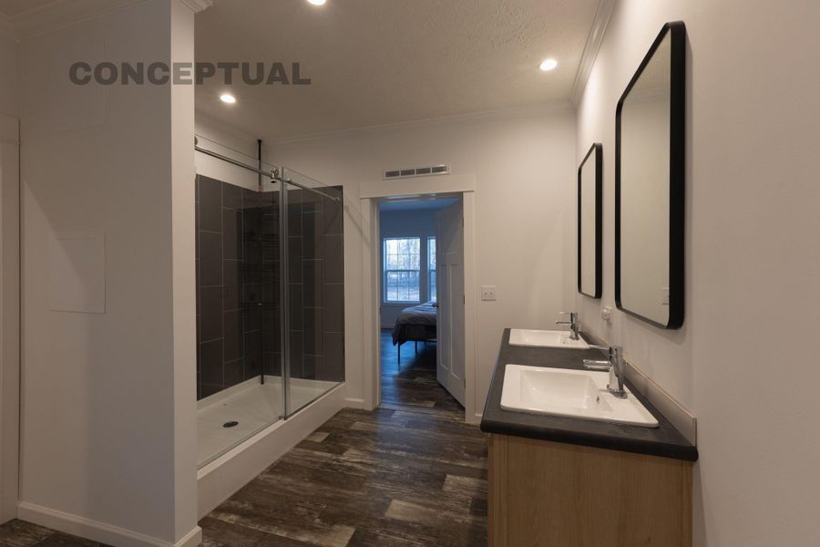 Furnished interior view inside a new home in , Early Branch (Image 6).