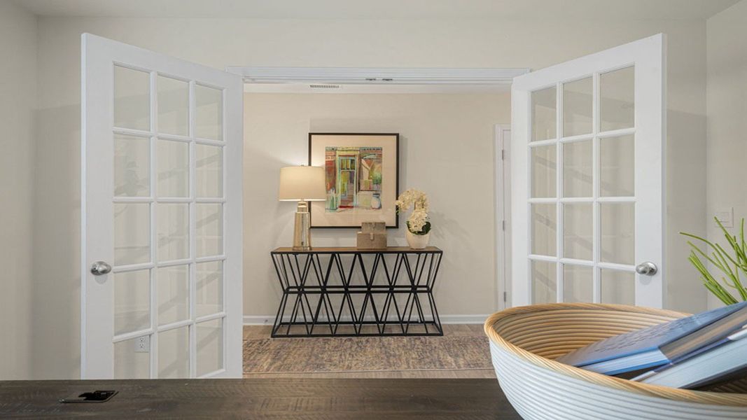 Representative furnished interior of a home built from the GALEN by D.R. Horton in English Farm, Archdale (Image 27).