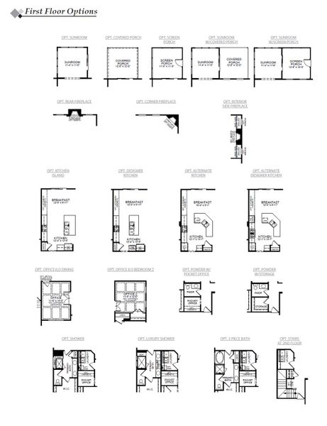 2D floor plan layout for the Caldwell by Eastwood Homes in Chasewood, Charlotte, NC (Image 4).